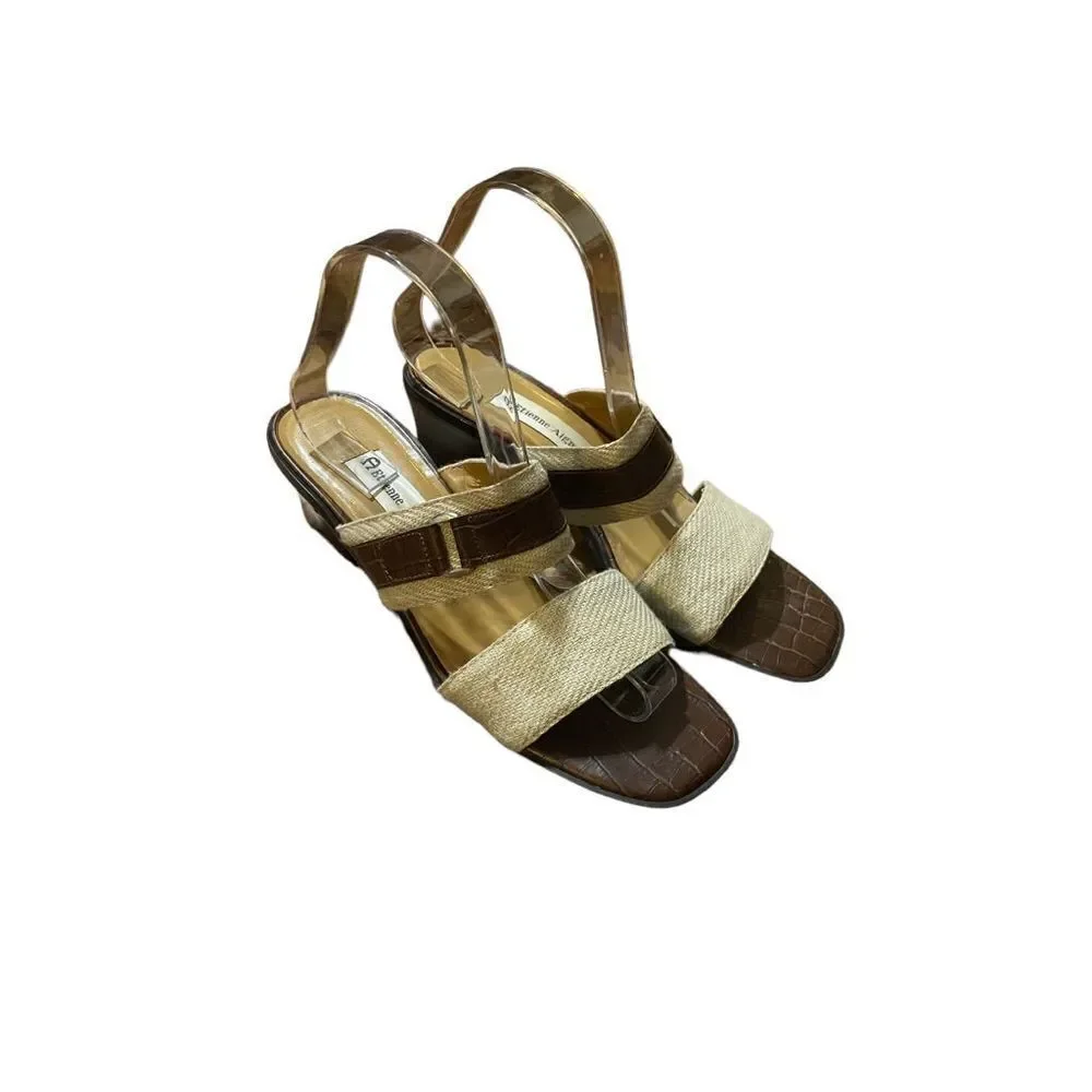 Etienne Aigner Hyannis slip on block heel sandals‎